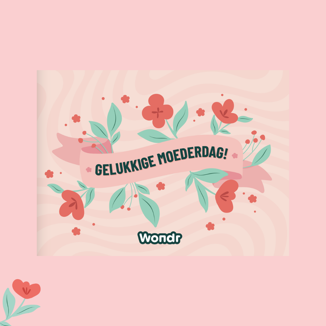 Moederdag kaartje bloemen | WONDR