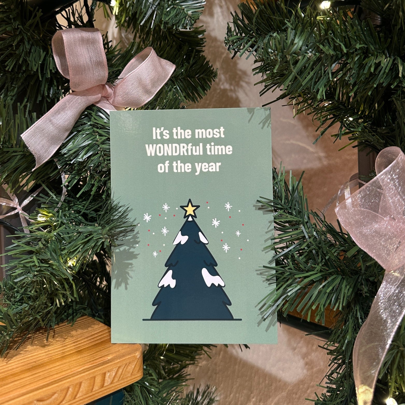 WONDR Under the Christmas Tree Card