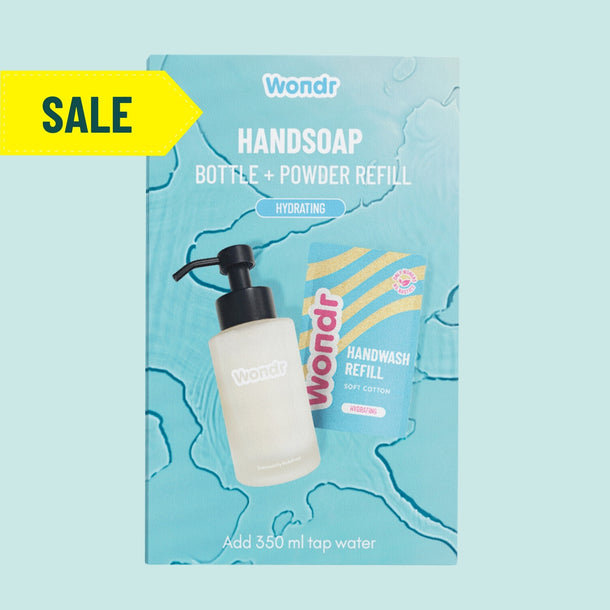 Handsoap Bottle + Refill Soft Cotton