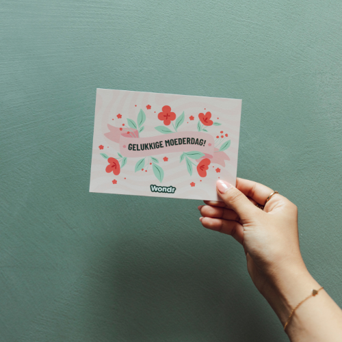 Moederdag kaartje bloemen | WONDR