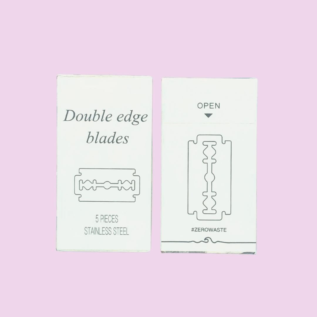 <transcy>Double-edge safety razor blades | 5 pieces</transcy>