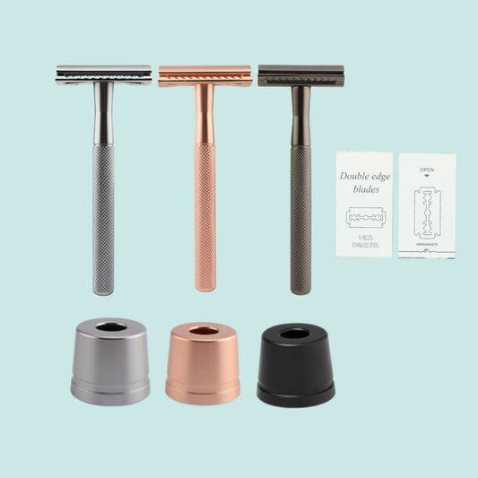 DUBBELZIJDIGE SCHEERMESJES RVS | 5 stuks