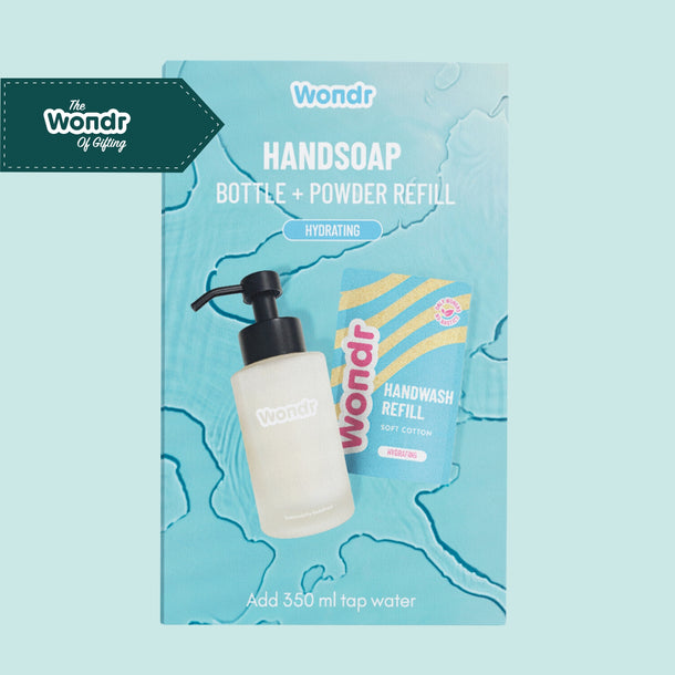 Handsoap Bottle + Refill Soft Cotton