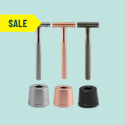 Safety Razor Scheermes + Houder | 3 kleuren